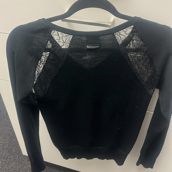 Dolce & Gabbana lightweight sweater with lace insert - Picture 4 of 7